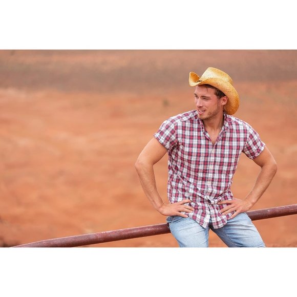 Unisex Suède Western Cowboyhoed Met Winddicht Touw Buiten Bergbeklimmen Zon Besc